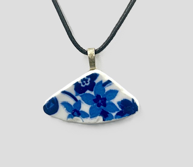 Blue Mix Flower Necklace