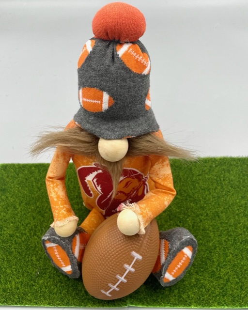 (SOLD) Creme Cicle Buccaneer Football Gnome
