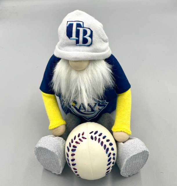 Tampa Bay Rays Baseball Gnome