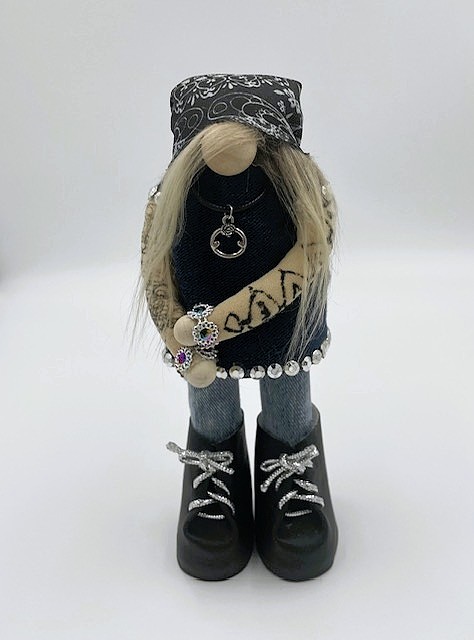Biker Tattoo Babe Gnome