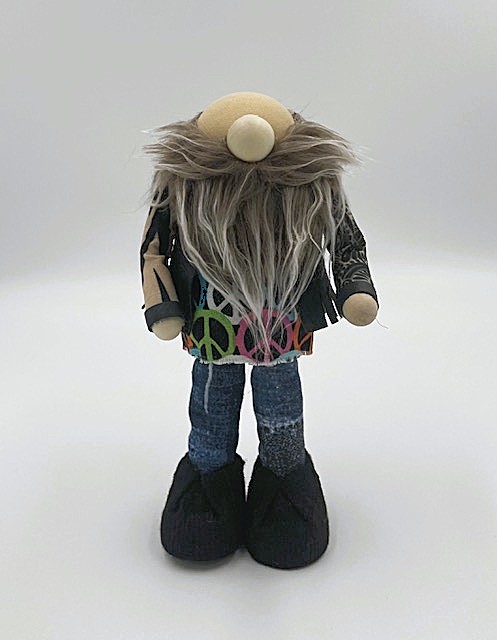 Baldy Biker Dude Gnome