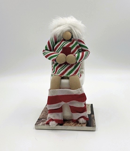 (SOLD) Bedhead Lady Potty gnome