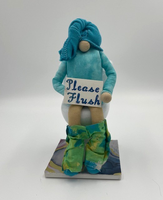 Please Flush Potty Gnome