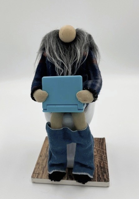 Baldy Computer Guy Potty Gnome