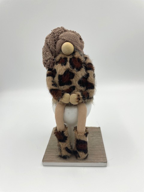 Leopard Print Potty Gnome