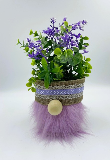 Purple Gnome Flower Pot