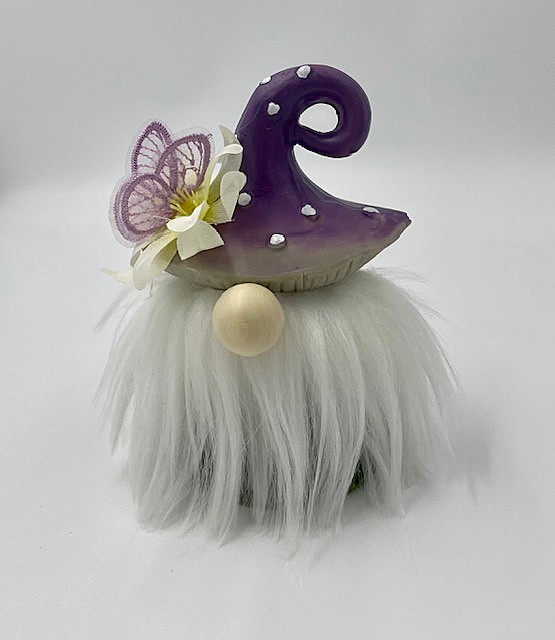 (SOLD) Purple Swirl Mushroom Gnome