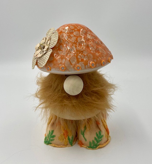 Orange Mushroom Gnome