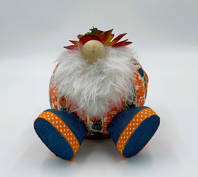 Blue Jean Shoe Pumpkin Gnome