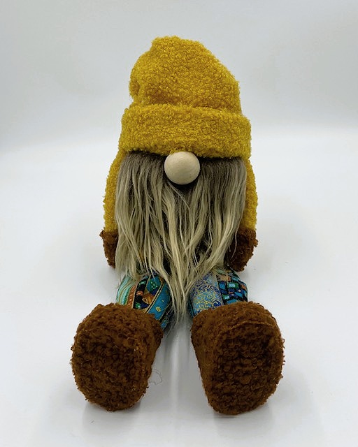 Yellow Sitdown Fall Gnome