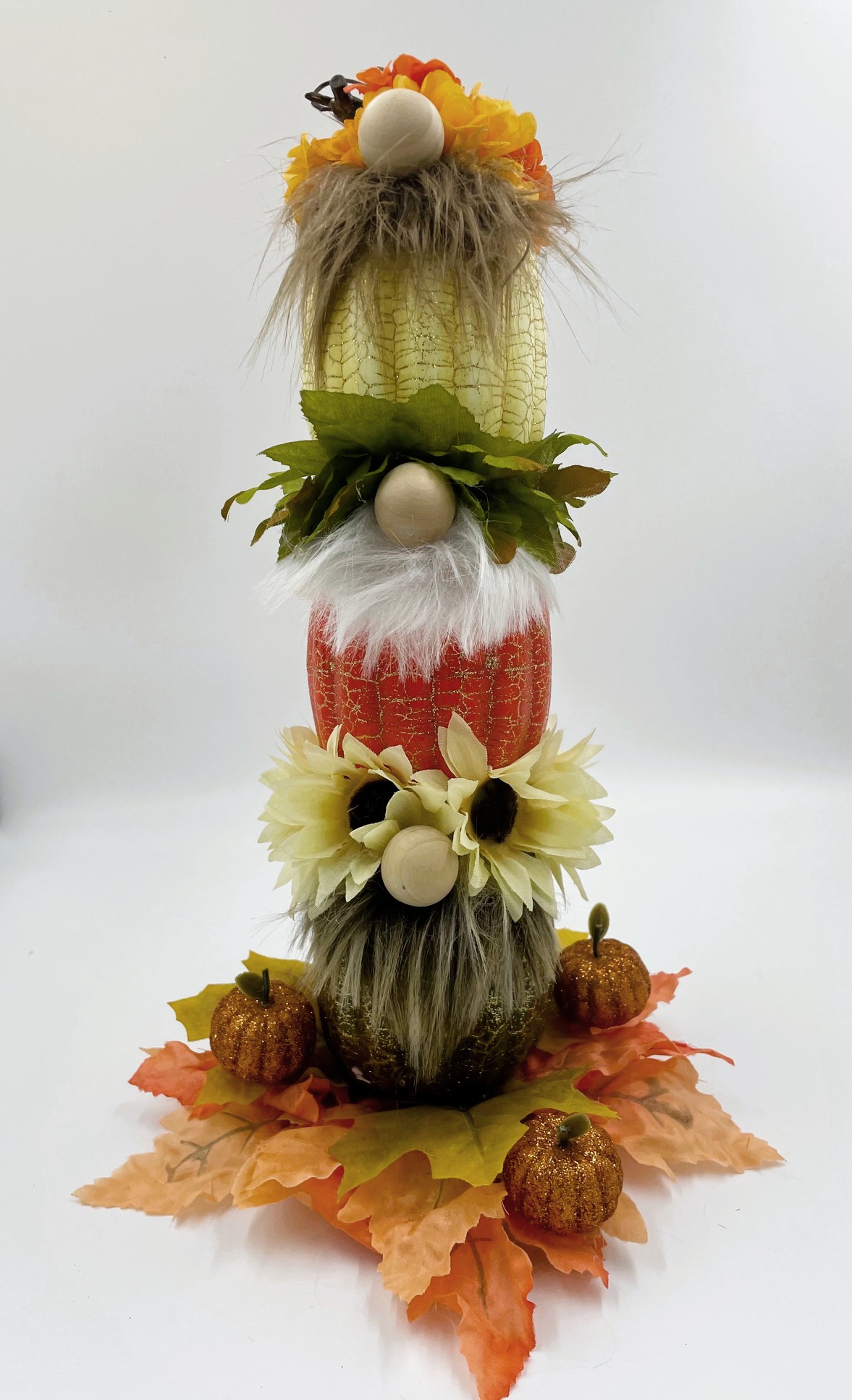 3 Pumpkin Stack Gnomes