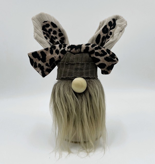 Leopard Ear Bunny Gnome