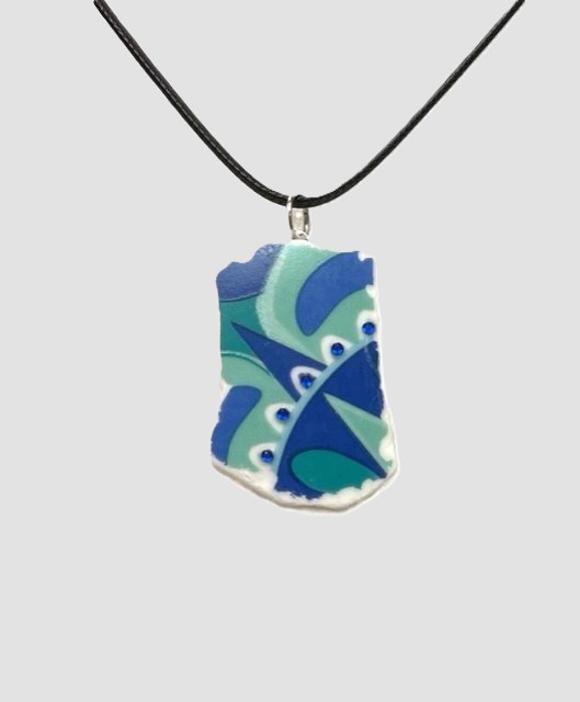 Green Turquoise Swirl Necklace