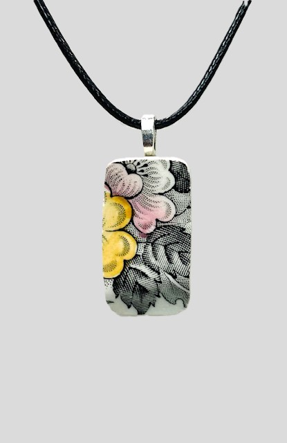 Yellow and Pink Flower Mix Necklace