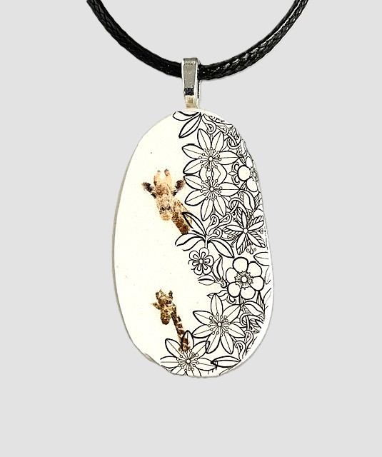 Flowery Giraffe Necklace