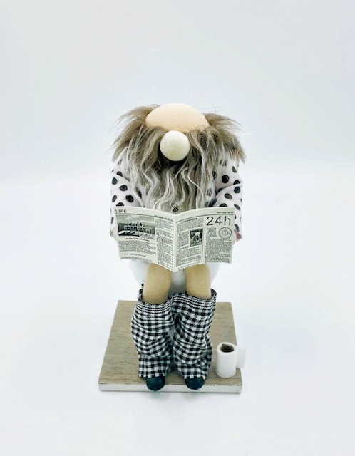 Baldy Man Potty Gnome