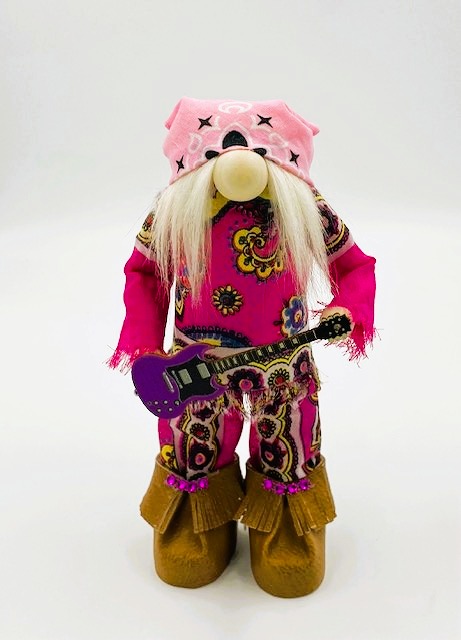 Cute Guitar Gal Gnome