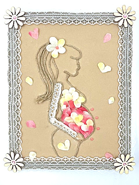 Cute Pregnant Girl Wall Art