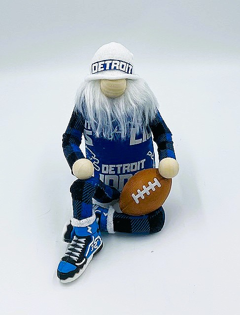 Detroit Lions Football Gnome
