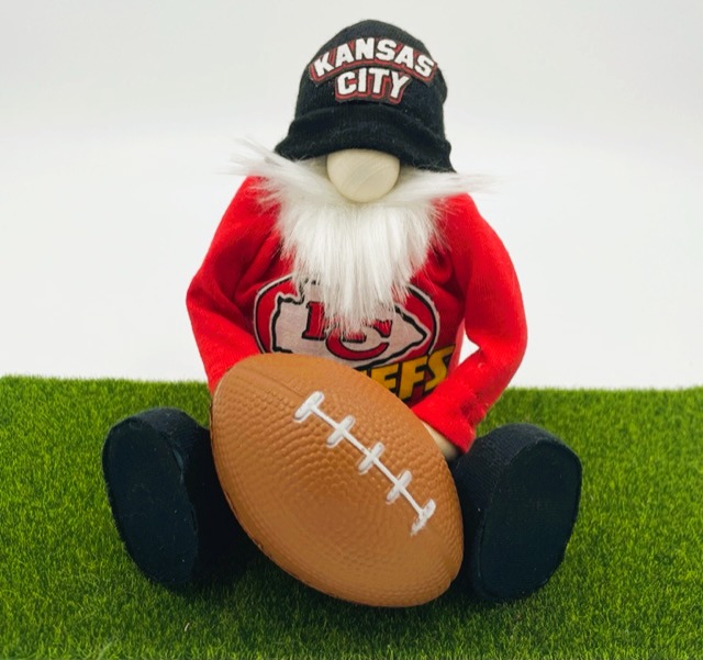 Kansas Chiefs Football Gnome