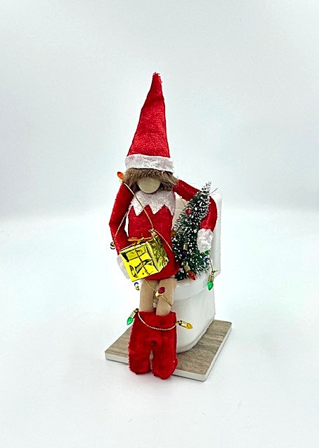 Naughty Elf Potty Gnome