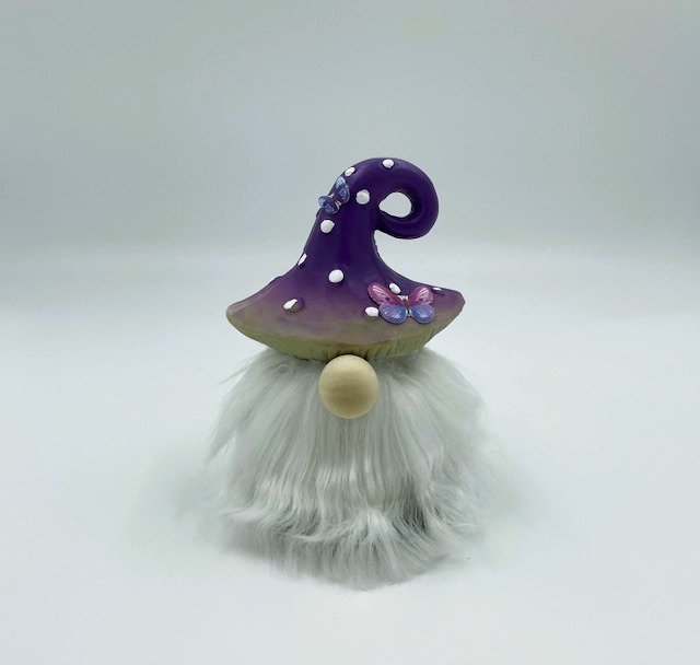 Purple Twirl Mushroom Gnome